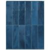 vidaXL Rechteckige Fliese 50 pcs Blau 29 x 23 x 0,08 cm