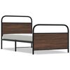vidaXL Bettgestell ohne Matratze 107x203 cm Braun Eichen-Optik