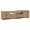 vidaXL LED-TV-Schrank Artisan-Eiche Holzwerkstoff