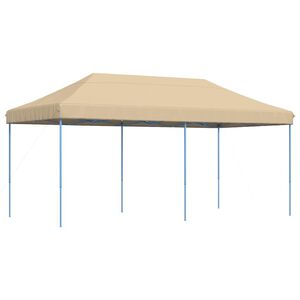vidaXL Partyzelt Faltbar Pop-Up Beige 580x292x315 cm