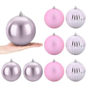 vidaXL Weihnachtsbaumkugel Set XL 9 stk. Rosa Durchmesser 15 cm