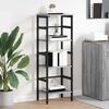 vidaXL B&uuml;cherregal Graues Sonoma 40 x 29,5 x 115 cm Holzwerkstoff