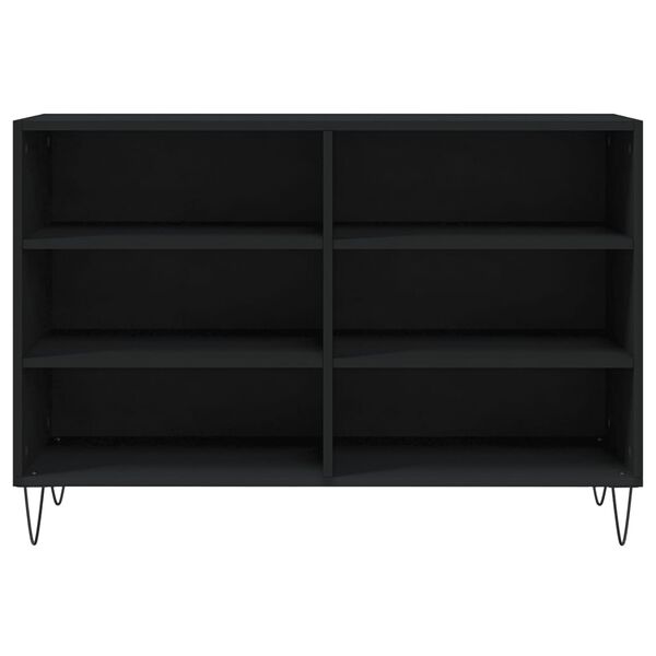 vidaXL Sideboard Schwarz 103,5x35x70 cm Holzwerkstoff