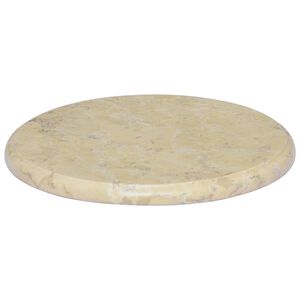 vidaXL Tischplatte Creme &Oslash;40x2,5 cm Marmor
