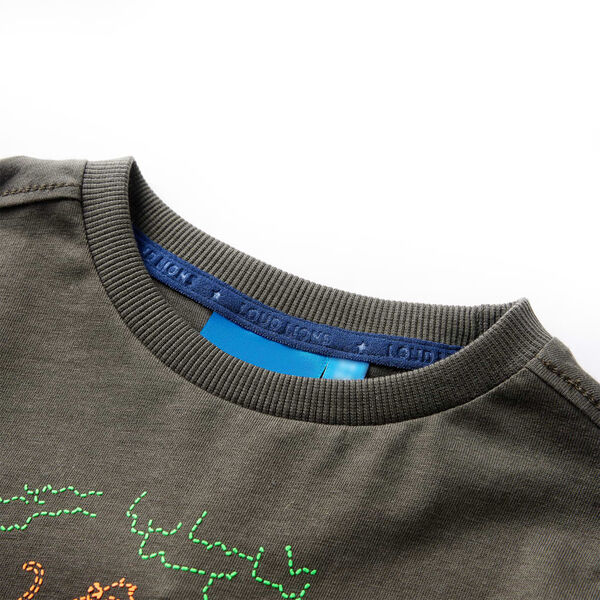 Kinder-Langarmshirt Khaki 104