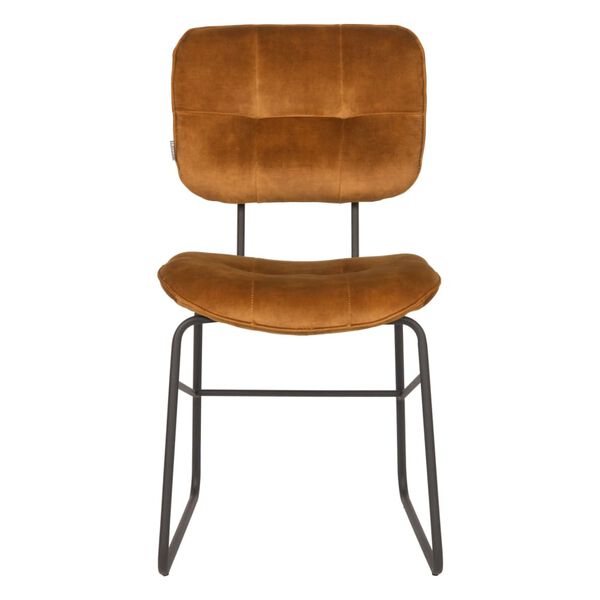 LABEL51 Esszimmerst&uuml;hle 2 Stk. Dez 49x60x87 cm Ocker