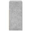 vidaXL Sideboard mit LED-Leuchten Betongrau 80x35x75 cm