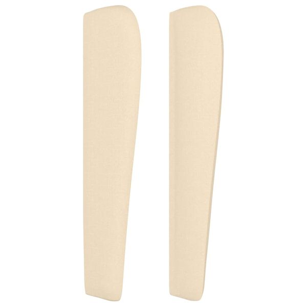 vidaXL Kopfteil mit Ohren Creme 103x23x118/128 cm Stoff