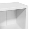 vidaXL CD-Regale 2 Stk. Hochglanz-Wei&szlig; 21x16x93,5 cm Holzwerkstoff