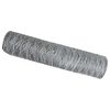 vidaXL Schwei&szlig;gitterzaun 0,8 x 25 m Verzinkter Stahl Silber