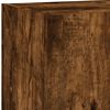 vidaXL TV-Schr&auml;nke mit LED-Leuchten 2 Stk. R&auml;uchereiche 40,5x30x60 cm