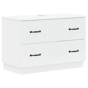 vidaXL Waschbeckenschrank HOORN Wei&szlig; 82 x 41 x 56 cm Holzwerkstoff