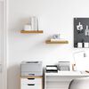 vidaXL Wandregal 2 pcs Beige 40 x 23,5 x 4 cm Holzwerkstoff