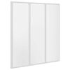 vidaXL Duschwand 141 x 132 cm 3 Paneele Faltbar