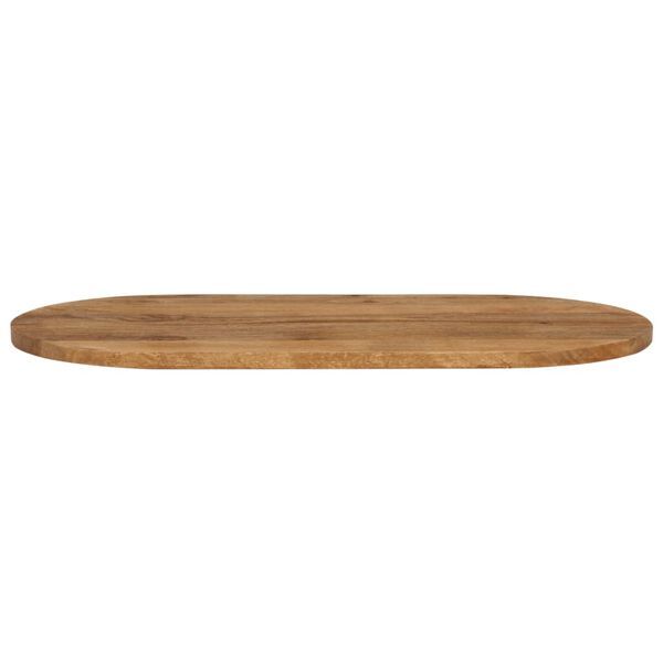 vidaXL Tischplatte 120x60x2,5 cm Oval Massivholz Mango