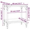 vidaXL Beistelltisch Braun Eichen-Optik 40x30x42 cm Holzwerkstoff