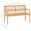 vidaXL 4-tlg. Garten-Lounge-Set Massivholz Teak