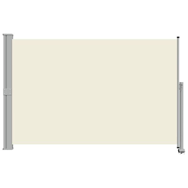 vidaXL Ausziehbare Seitenmarkise 160x300 cm Creme