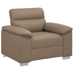vidaXL Sessel Cappuccino-Braun 60 cm Kunstleder