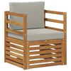 vidaXL Outdoor-Sofagarnitur Massives Akazienholz und Polyester