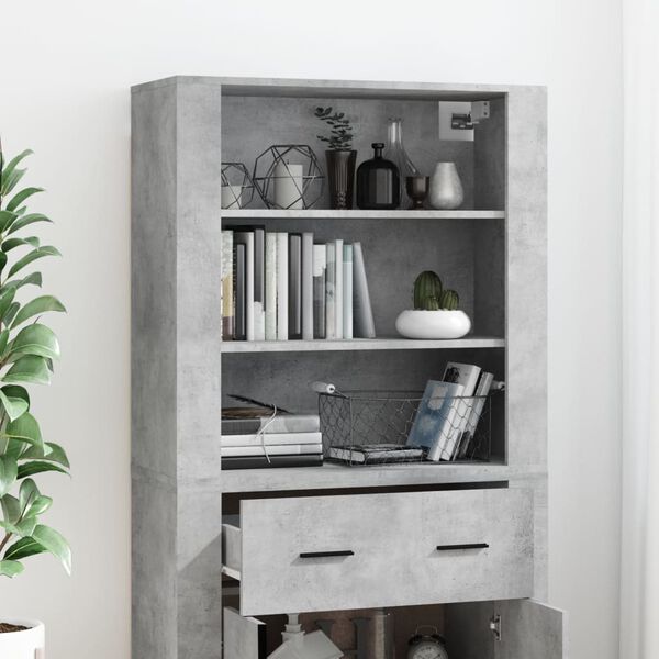 vidaXL Highboard Betongrau Holzwerkstoff