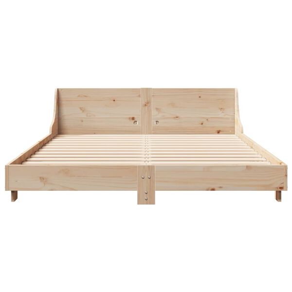 vidaXL Massivholzbett ohne Matratze 120x200 cm Kiefernholz