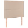 vidaXL Boxspringbett mit Matratze & LED Cappuccino-Braun 100x200cm