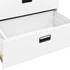 vidaXL Aktenschrank Wei&szlig; 90x46x134 cm Stahl
