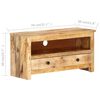 vidaXL TV-Schrank 79x30x40 cm Raues Mangoholz