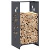 vidaXL Brennholzregal Anthrazit 40x30x80 cm Kaltgewalzter Stahl