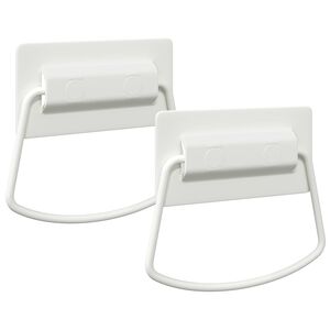 vidaXL Schrankgriffe 2 pcs Wei&szlig; 85 x 45 mm Metall