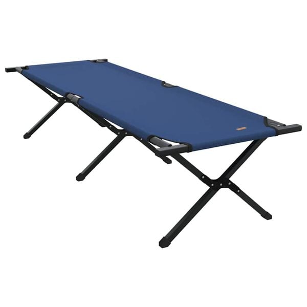 vidaXL Klapp Schlafbett f&uuml;rs Camping 2 pcs Blau 193 x 69 x 45 cm