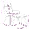 vidaXL Relaxsessel mit Hocker Dunkelgr&uuml;n Stoff