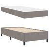 vidaXL Boxspringbett Taupe 100 x 200 cm Stoff