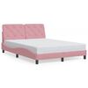 vidaXL Bettgestell ohne Matratze Rosa 120x200 cm Samt
