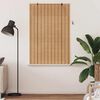vidaXL Rollo mit Vorh&auml;ngen Natur 120 x 160 cm Bambus