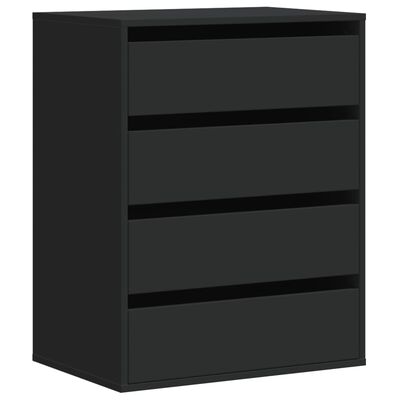 vidaXL Kommode Schwarz 60x41x76 cm Holzwerkstoff