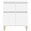 vidaXL Sideboard Hochglanz-Wei&szlig; 60x35x70 cm Holzwerkstoff