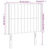 vidaXL LED Kopfteil Taupe 93x16x118/128 cm Stoff