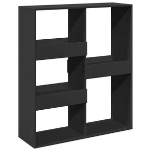 vidaXL Raumteiler Schwarz 100x33x115 cm Holzwerkstoff