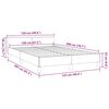 vidaXL Bettgestell ohne Matratze Taupe 120x200 cm Stoff