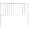 vidaXL Ersatz-Kopfteil Metall Wei&szlig; 107 cm