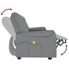 vidaXL 4-Sitzer Massagesessel mit Getr&auml;nkehalter Grau