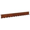 vidaXL Raseneinfassung 20 Stk. 102 x 10 x 4 cm Stahl Rostig