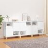 vidaXL Sideboards 3 Stk. Wei&szlig; 60x35x70 cm Holzwerkstoff
