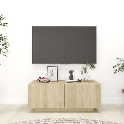 vidaXL TV-Schrank Sonoma-Eiche 100x35x40 cm Holzwerkstoff