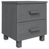 vidaXL Nachttisch HAMAR Dunkelgrau 40x35x44,5 cm Massivholz Kiefer