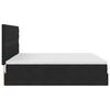 vidaXL Bett mit Stauraum und LED mit LED Schwarz 200 x 200 cm Samt