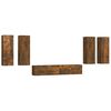 vidaXL 6-tlg. TV-Schrank-Set R&auml;uchereiche Holzwerkstoff