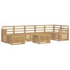 vidaXL Outdoor-Sofagarnitur 8 pcs Wei&szlig; 59 x 59 x 37 cm